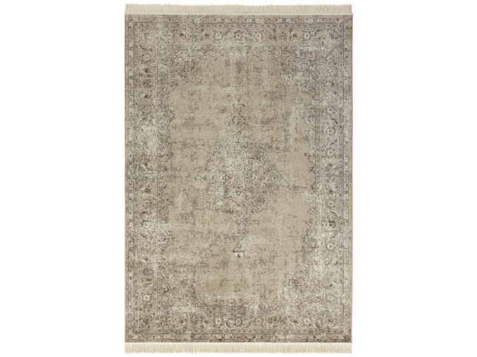 Kusový koberec Naveh 104385 Olivgreen | béžová