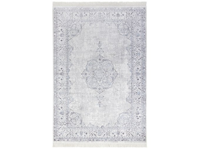 Kusový koberec Naveh 104384 Pastell-Blue | bílá, modrá
