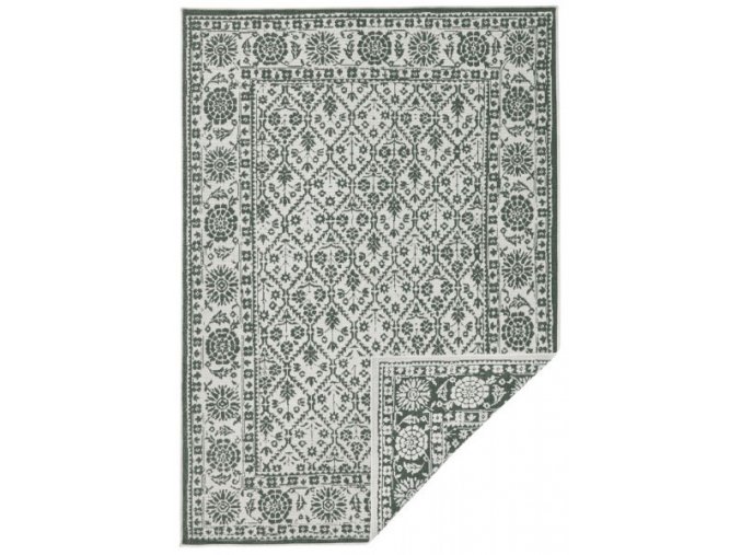 Kusový koberec Twin-Wendeteppiche 103115 grün creme | zelená