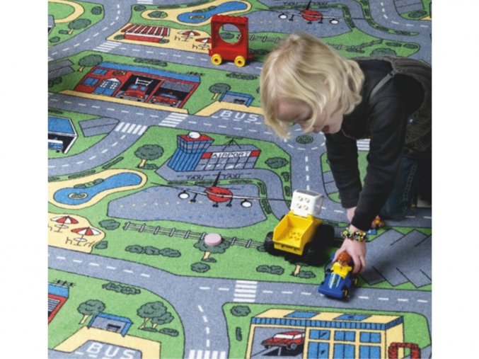 Dětský Kusový koberec City Life | vícebarevná