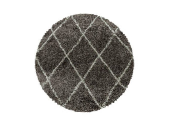 Chlupatý kusový koberec Alvor Shaggy 3401 taupe | Hnědá