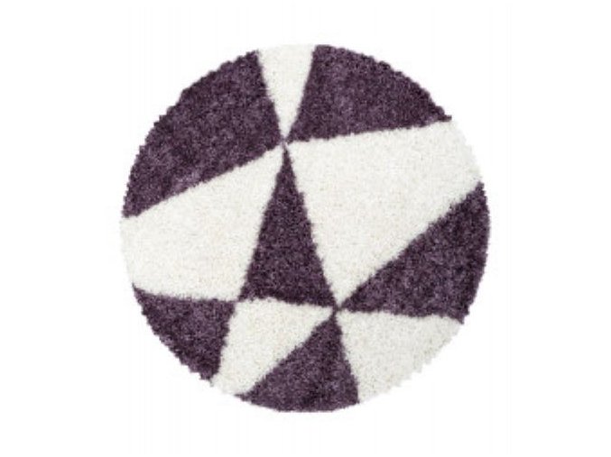 Chlupatý kusový koberec Tango Shaggy 3101 lila | Fialová
