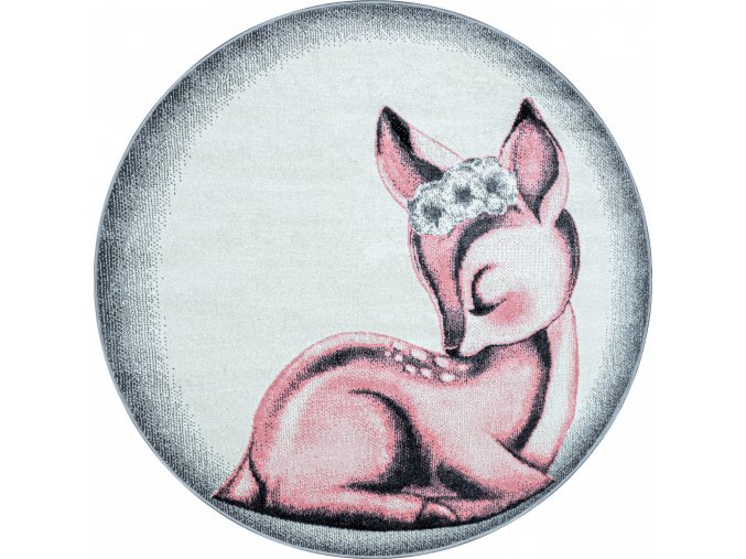 Dětský kusový koberec Bambi 850 pink | Růžová