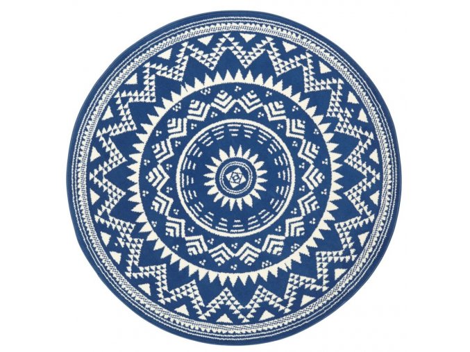 Dětský kusový koberec Celebration 103442 Valencia Blue kruh | Modrá