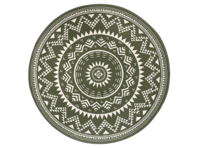 Klasický kusový koberec Celebration 105504 Valencia Green kruh | Zelená