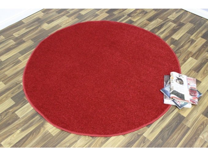 Jednobarevní kusový koberec Nasty 101151 Rot kruh | Červená