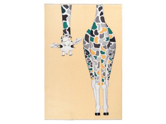 Dětský kusový koberec My Greta 602 giraffe | Béžová