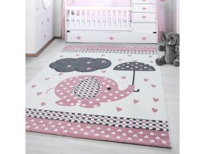 Dětský kusový koberec Kids 570 Pink | růžový (Typ 80x150 cm)
