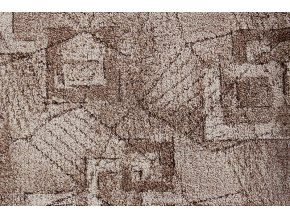 Metrážový koberec bytový Bossanova 42 hnědý - šíře 5 m