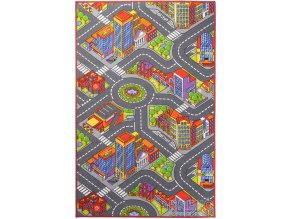Dětský kusový koberec Big City  | vícebarevný