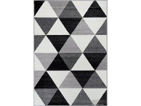 Moderní kusový koberec Lotto 665/HR5E | černobílý