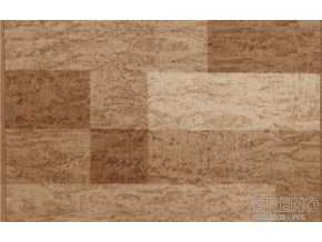 Moderní koberec běhoun Icona 33 světle hnědý