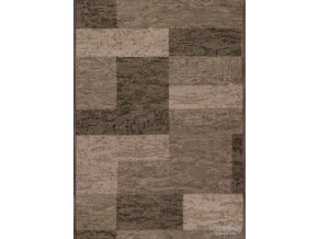 Moderní koberec běhoun Icona 44 hnědý (Šíře role šíře 120 cm)