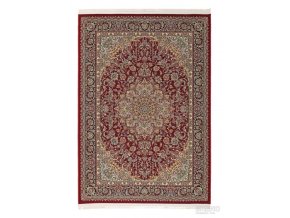 Klasický přírodní kusový koberec Razia 5503/ET2R | červený