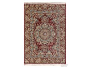 Klasický přírodní kusový koberec Razia 5501/ET2R | červený