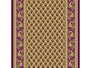 Klasický koberec běhoun Romance 8312 | vínový (Šíře role šíře 100 cm)