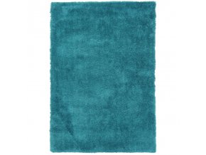 Chlupatý kusový koberec Spring Turquise | tyrkysová