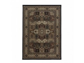 Klasický kusový koberec Kashmir 2603 black | Černá