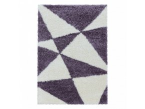 Moderní kusový koberec Tango Shaggy 3101 lila | Vícebarevná