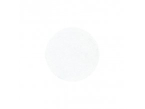 Chlupatý kusový koberec Sydney Shaggy 3000 white kruh | Bílá