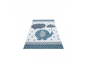 Dětský kusový koberec Kids 570 blue | Vícebarevná