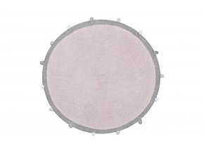 Bio koberec kusový, ručně tkaný Bubbly Soft Pink | Růžová
