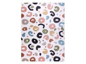 Dětský kusový koberec Fun Spots creamvícebarevná | vícebarevná