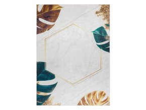 Kusový koberec ANDRE Hexagon 1150bílá | bílá