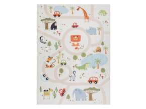 Dětský kusový koberec Bambino 1165 Zoovícebarevná | vícebarevná