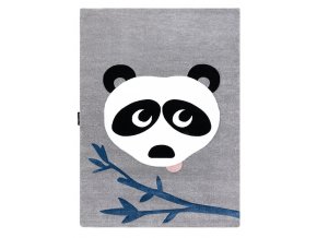Dětský kusový koberec Petit Panda greyšedá | šedá