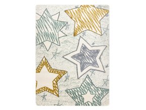Dětský kusový koberec Petit Stars greenvícebarevná | vícebarevná