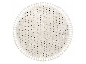 Kusový koberec Berber Syla B752 dots cream kruhbéžová | béžová