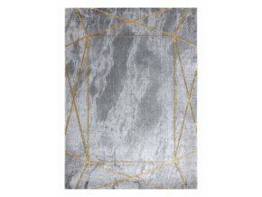 Kusový koberec Emerald 1022 grey and goldšedá | šedá