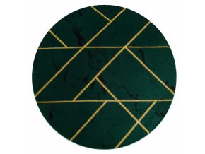 Kusový koberec Emerald geometric 1012 green and gold kruhzelená | zelená