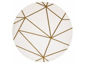 Kusový koberec Emerald 1013 cream and gold kruhbéžová | béžová