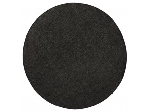 Kusový koberec Twin-Wendeteppiche 103096 schwarz creme kruh | černá