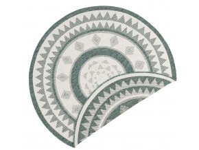 Kusový koberec Twin Supreme 103415 Jamaica green creme kruh | zelená