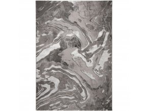 Kusový koberec Eris Marbled Silver | šedá
