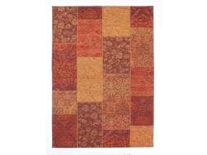 Kusový koberec Manhattan Patchwork Chenille Terracotta