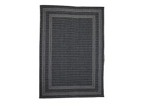 Moderní kusový koberec Yukon 5649Z Antracite Dark Grey | Černá