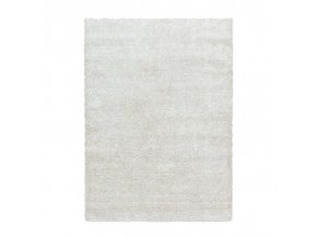 Chlupatý kusový koberec Brilliant Shaggy 4200 Natur | Bílá