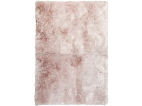 Chlupatý kusový koberec Samba 495 Powderpink | Růžová