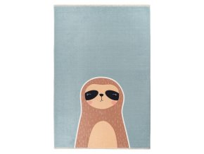 Dětský kusový koberec My Greta 604 sloth | Modrá