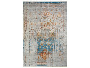 Klasický kusový koberec Laos 453 BLUE | Modrá, Šedá