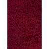 Chlupatý kusový koberec Dream Shaggy 4000 červený (Typ 65x130 cm)