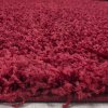 Chlupatý kusový koberec Life Shaggy 1500 červený (Typ kulatý 80 cm)