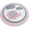 Dětský kusový koberec Kids 570 Pink | růžový (Typ 80x150 cm)