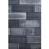 Moderní kusový koberec Plus 8007 Black | černý (Typ 80x300 cm)