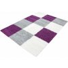 Chlupatý kusový koberec Life Shaggy 1501 fialový (Typ 80x250 cm)