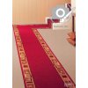 Moderní koberec běhoun Jena 10 červený (Šíře role šíře 120 cm)